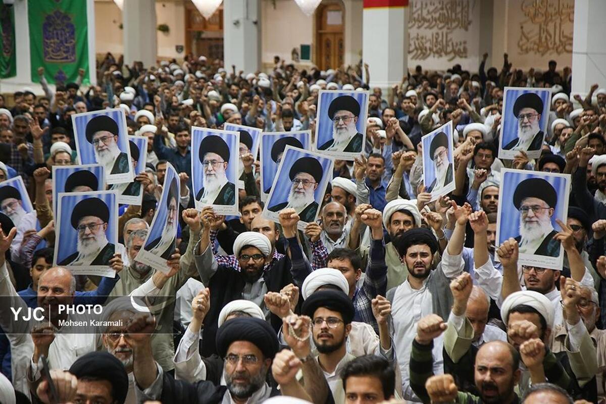 آیین مشعل گردانی نجفی های مقیم قم
