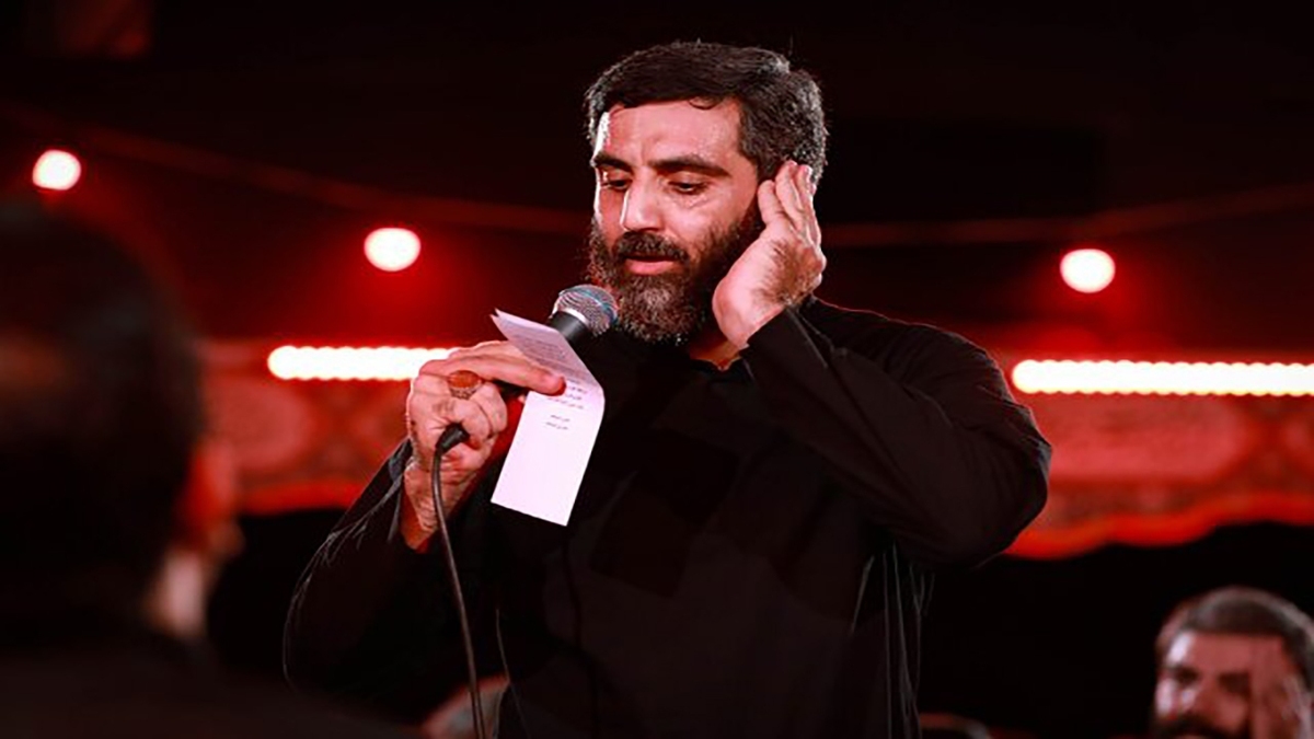 مداحی جوان لبنانی در برنامه حسینیه معلی در وصف سید حسن نصرالله + فیلم